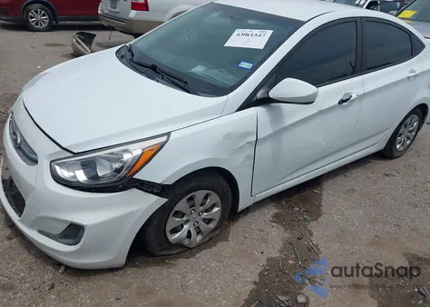 2016 Hyundai Accent Se z USA, uszkodzony, nr VIN KMHCT4AE8GU123310